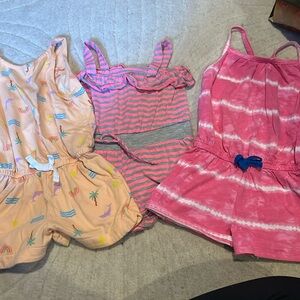 Lot of three girls rompers.